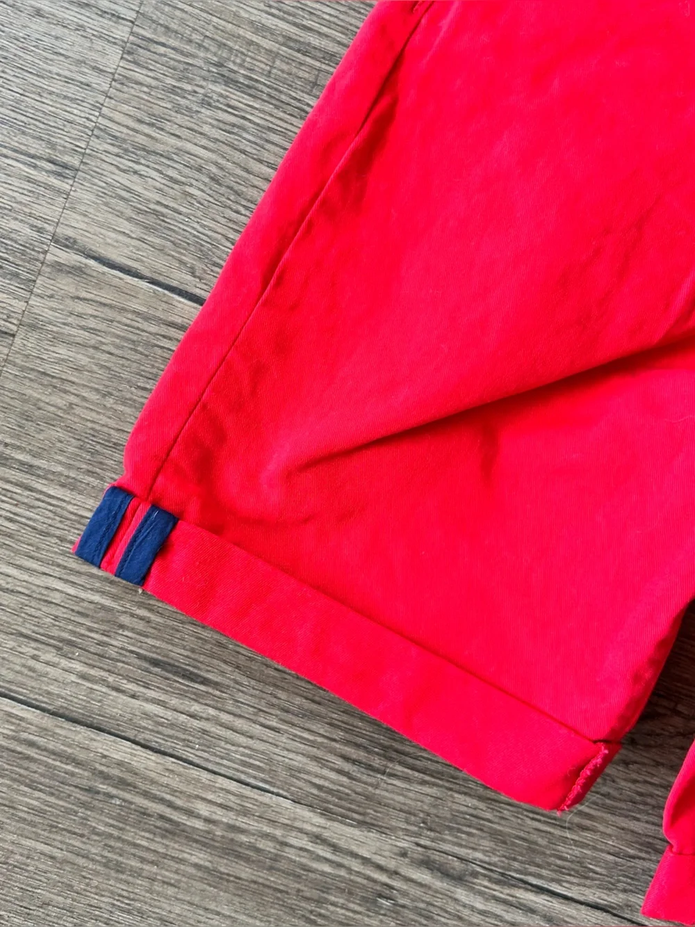 Gymboree| Red Shorts and Rolled Hem with Striped Belt sz 6